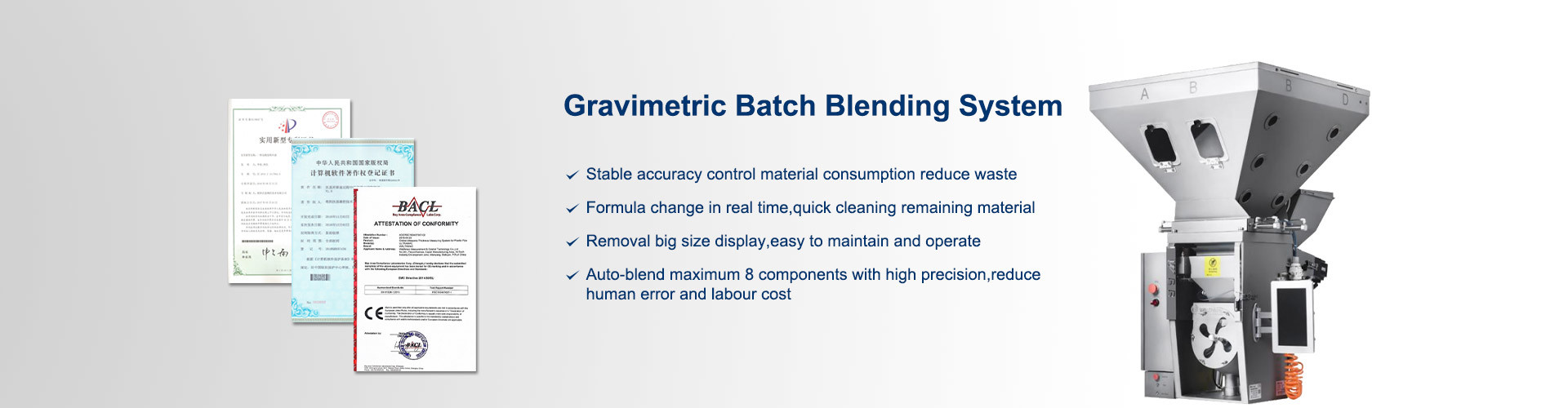 Quality Gravimetric Feeding System factory